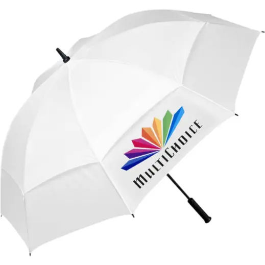 Torrent Golf Umbrella Solid White Branded
